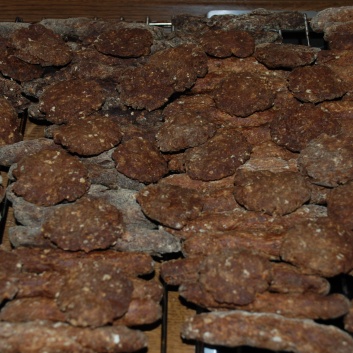 Rinderknochen nach Rancherart fr Spitze - fertig gebacken